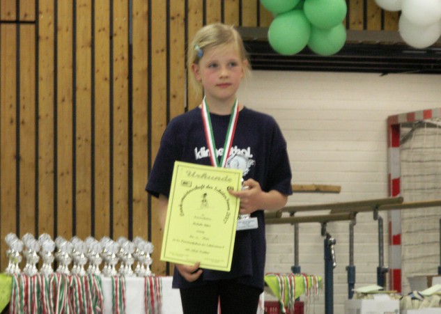 Michelle Bitter 2. Platz Landesmeisterschaft Einer Kunstradfahren Schülerinnen C